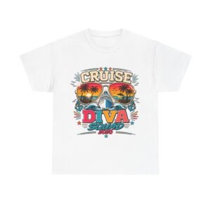 Cruise Diva Squad T-Shirt – Retro Sunglasses Beach Graphic Tee